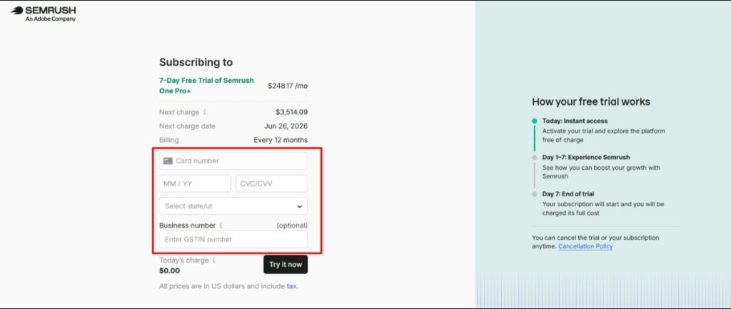 Enter Your Payment Details